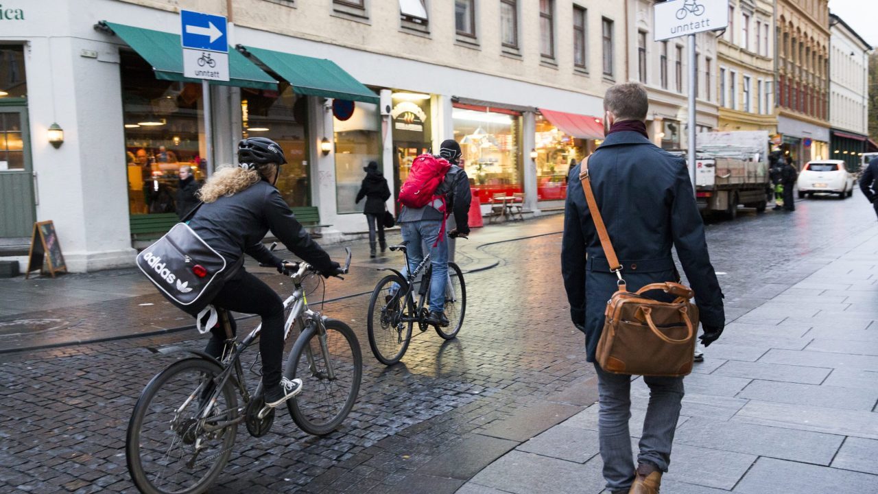 fotgjenger i Oslo-trafikken