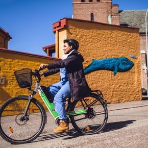 hjemmetjenesten på elsykkel
