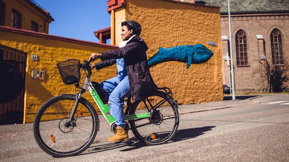 hjemmetjenesten på elsykkel