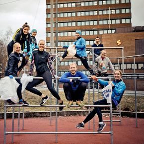 Plogging på Tøyen