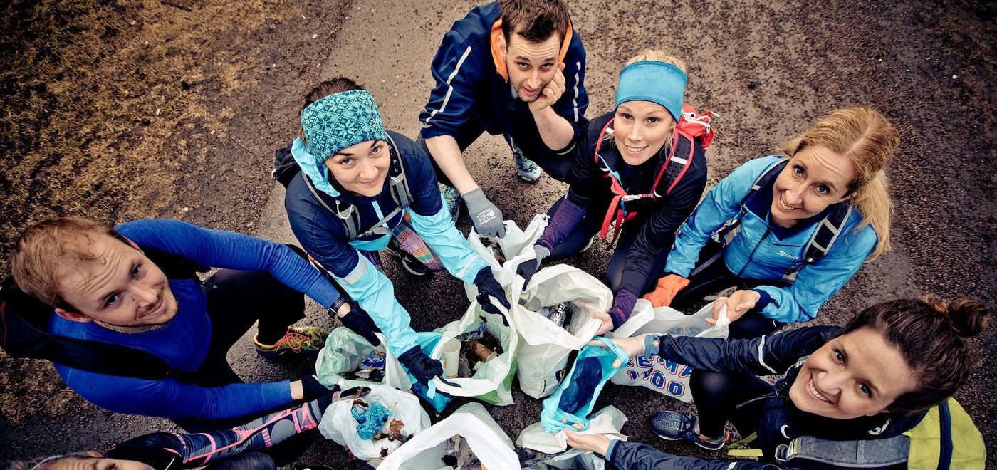 Plogging på Tøyen