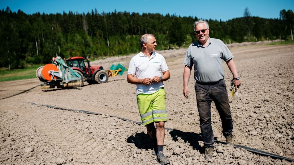 Oslos matavfall blir til gjødsel på dette jordet