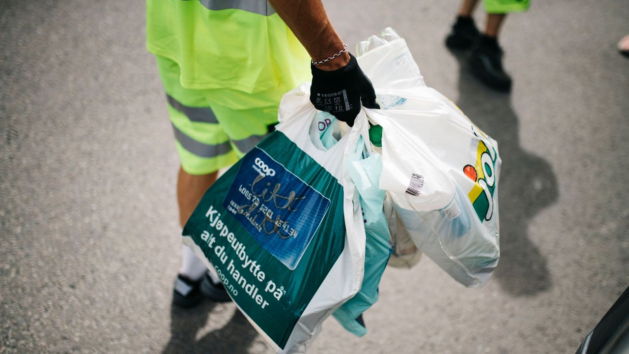 poser med avfall