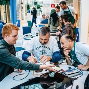 Tre menn på Fiksefest