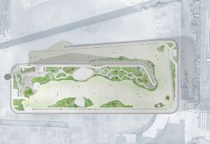 Tegning av det nye forbrenningsanlegget Amager Bakke.