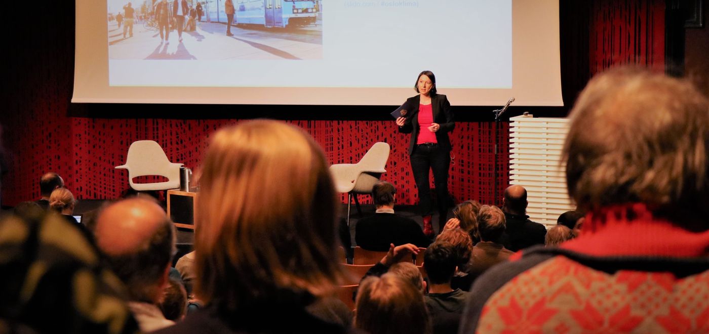 Fra høringsmøtet om ny klimastrategi på Litteraturhuset