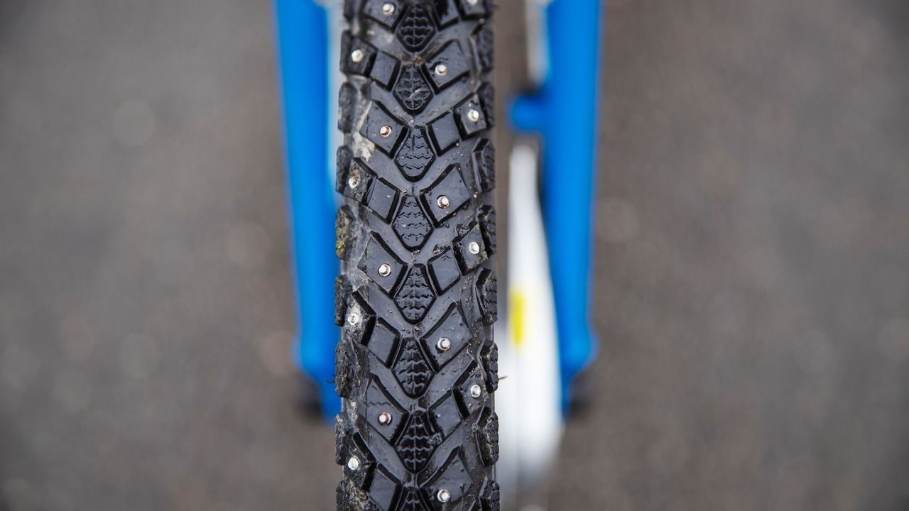 bysykler på vinterføre