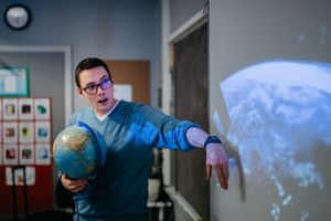 lærer underviser fra klimaskolen