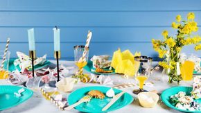 Lær kildesortering av engangsartiklene fra festbordet!