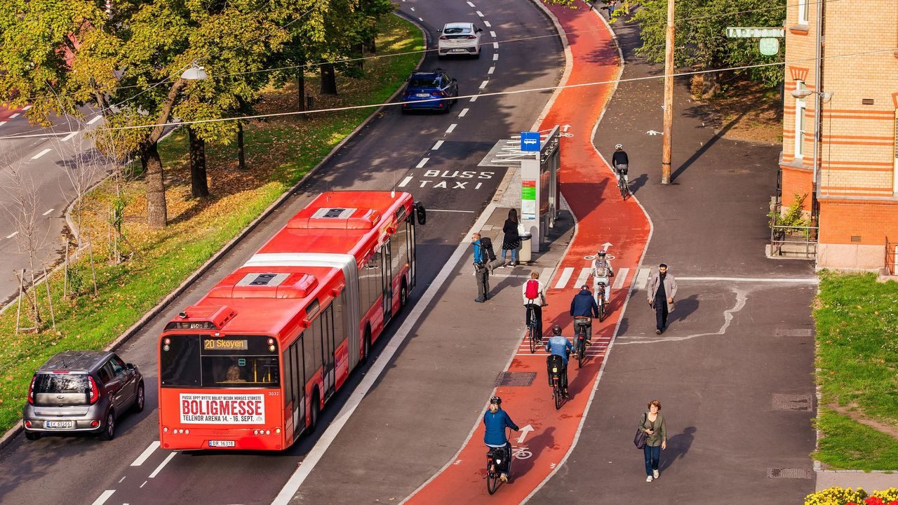 Sykkelveinett ved Ullevål sykehus