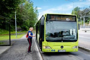 Reise til jobb: buss