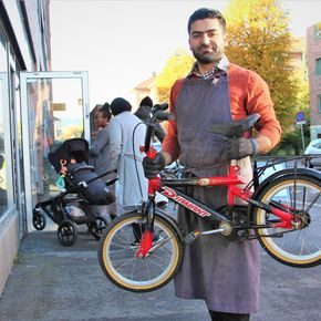 På D20 kan barn bytte sykkel til en som passer bedre