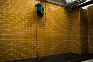 Sykkelvask hengende på veggen