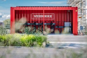 Veidekkes sykkelcontainer