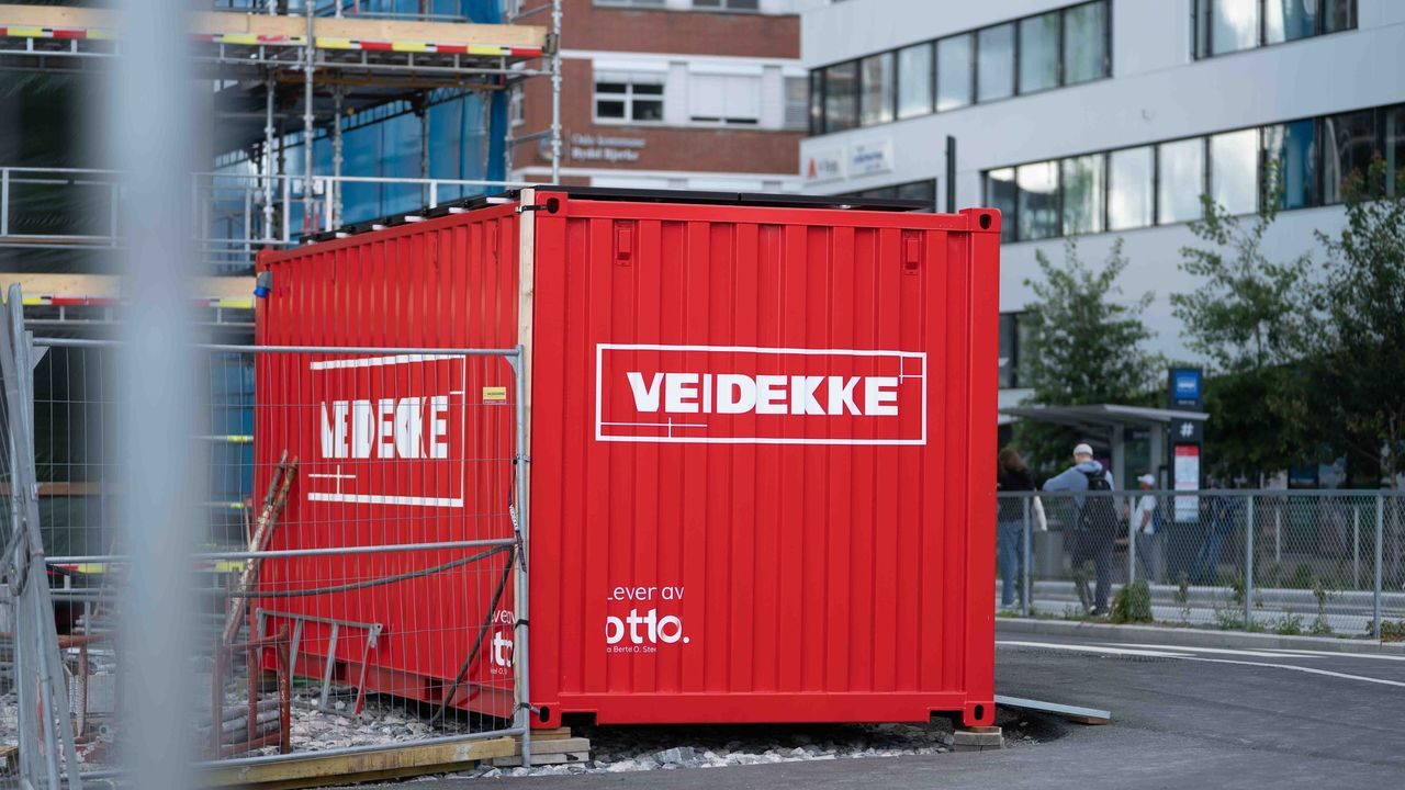 Veidekkes sykkelcontainer