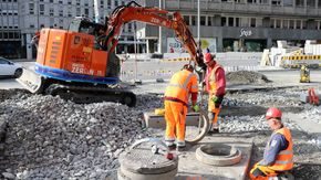 Klimabudsjettet for 2021, utslippsfri anleggsplass i Olav Vs gate