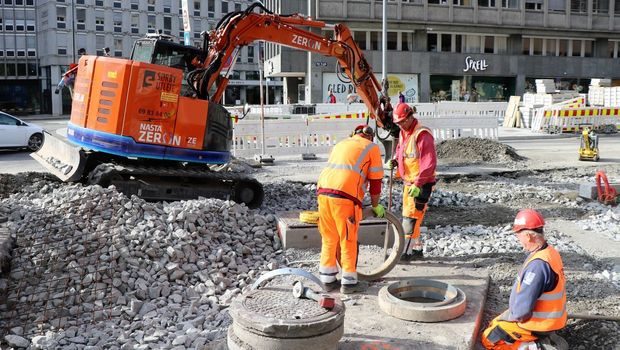 Klimabudsjettet for 2021, utslippsfri anleggsplass i Olav Vs gate