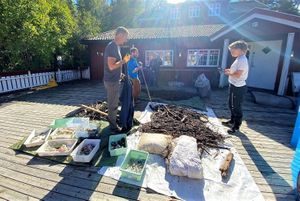 forsøpling, fangst fra Trash Trawl sorteres
