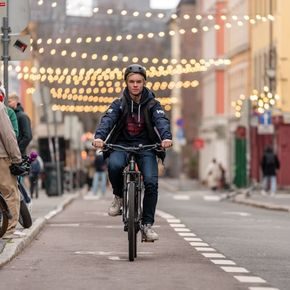 Einar satser på vintersykling