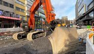 elektriske gravemaskiner, electric excavators Olav Vs gate