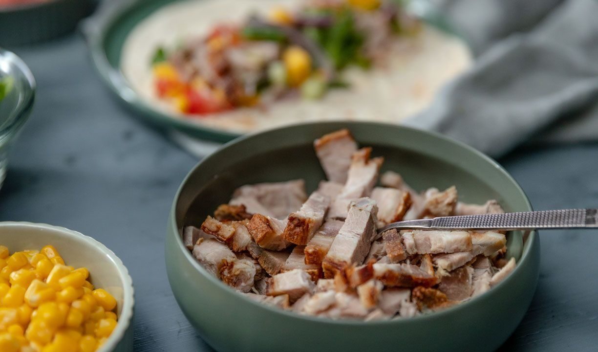 taco med ribberester