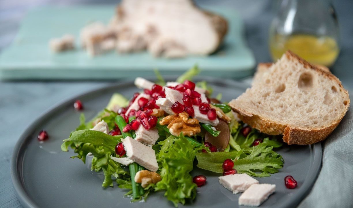 grønner jul - salat med kalkun