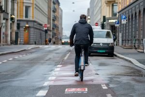 vintersykling på bysykkel