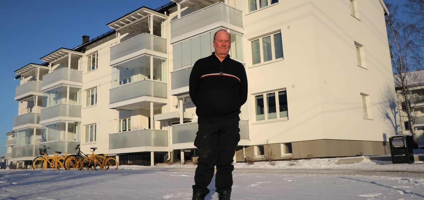 klima- og energifondet: Morten Hermansen foran blokk