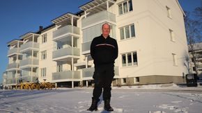 klima- og energifondet: Morten Hermansen foran blokk