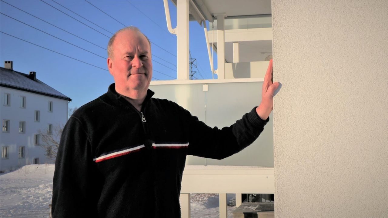 klima- og energifondet: Morten Hermansen ved vegg