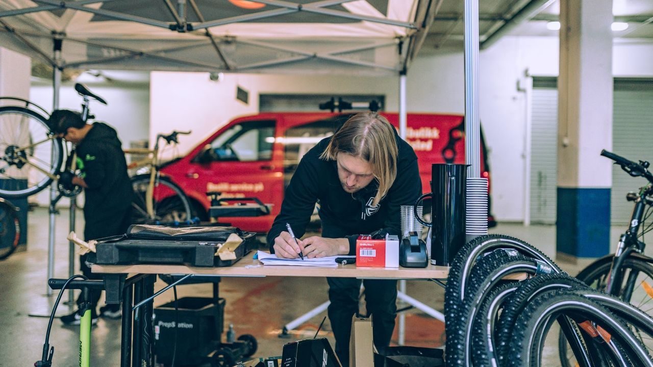 Sykkelservice, registrering.