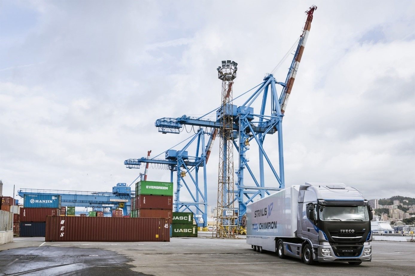 Lastebil på biogass