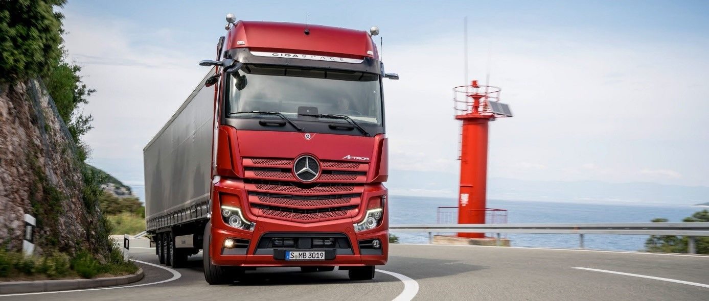 Lastebil på biogass