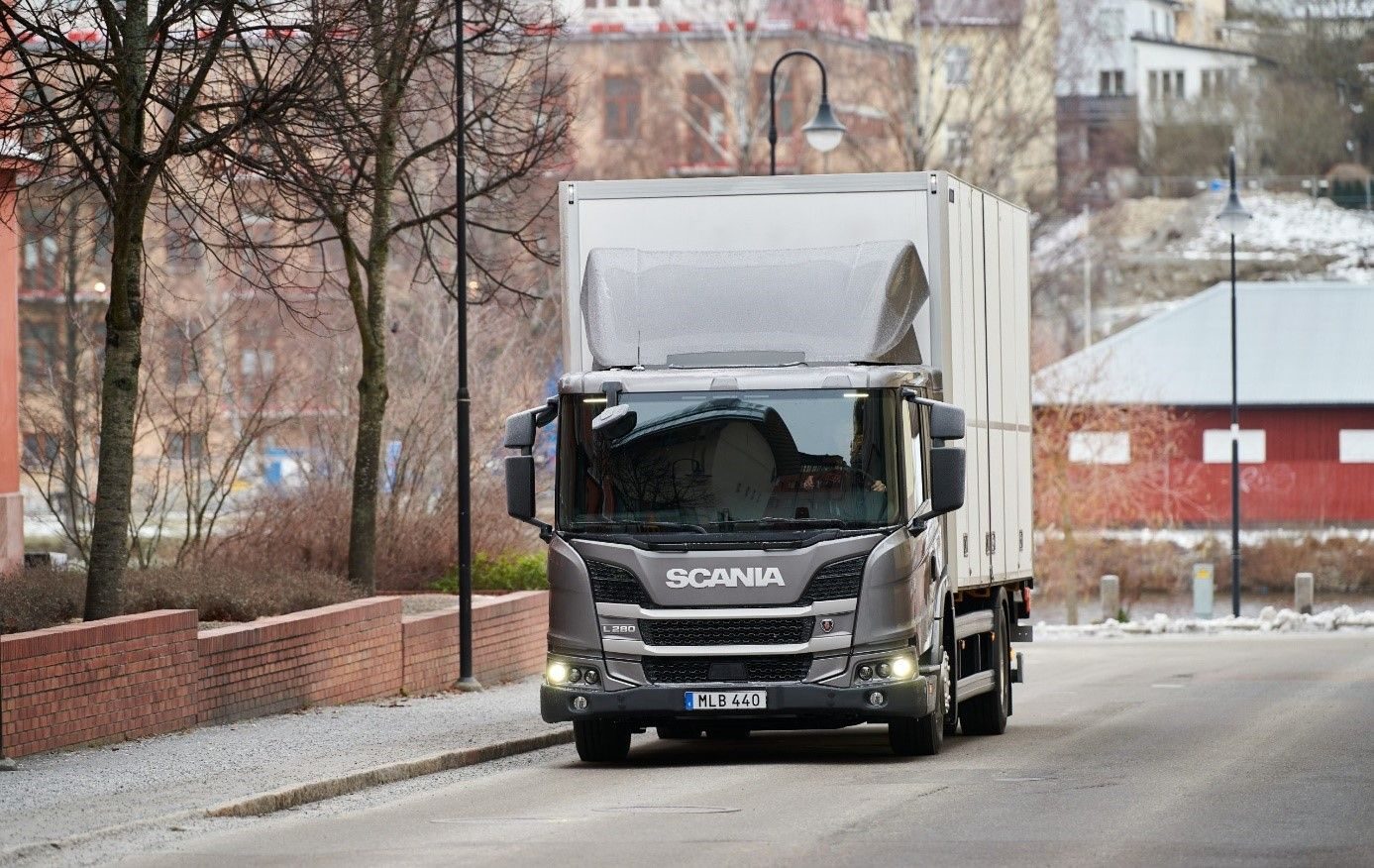 Lastebil på biogass