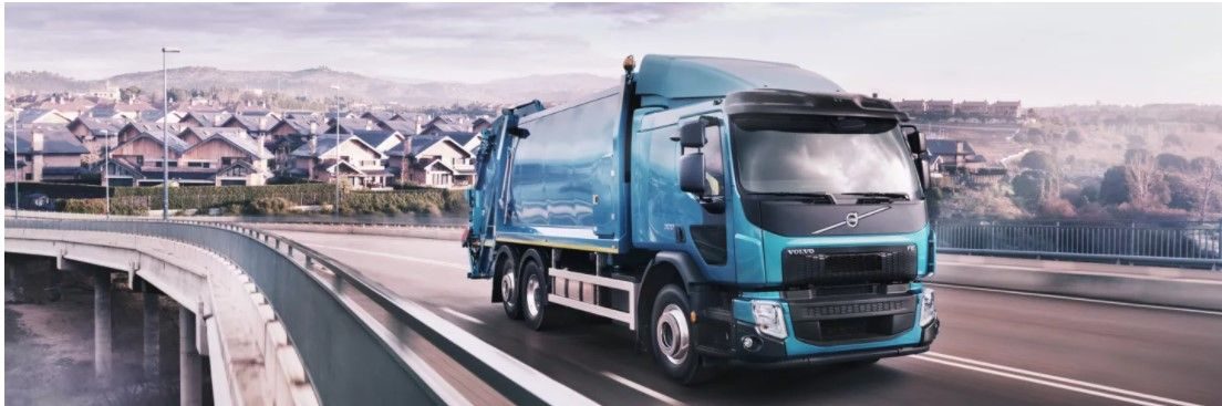 Lastebil på biogass