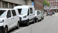 parkeringsplasser for varebiler ved rådhuset