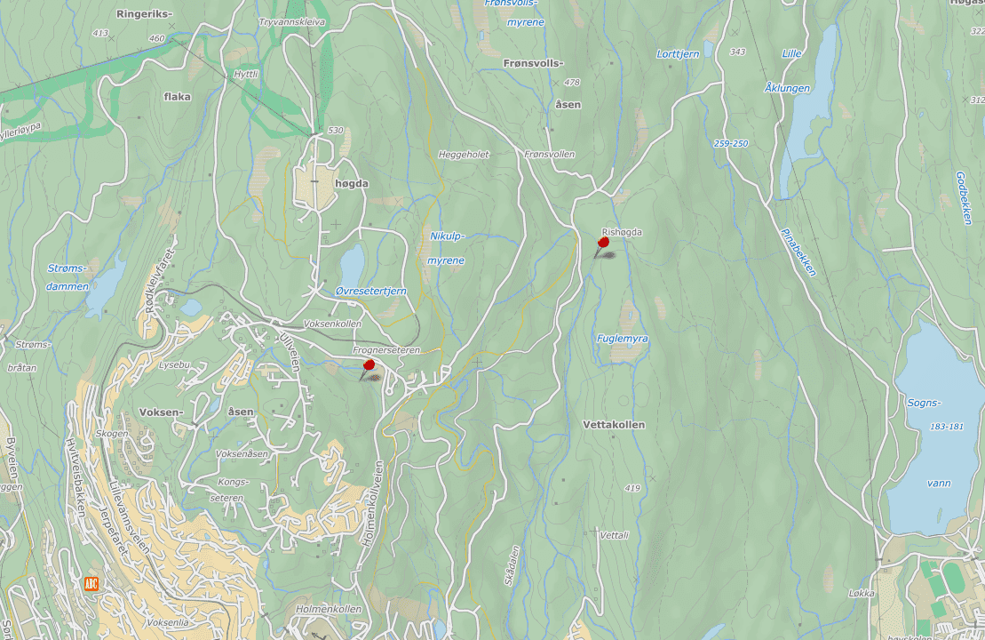 Oversikt-stokkdamv flomdemping klimatilpasning lunnerdalen skådalen