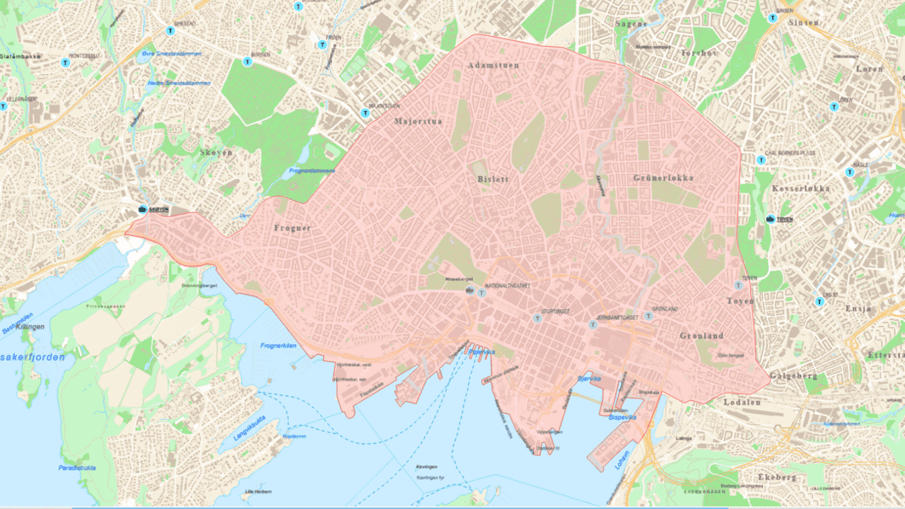 nullutslippssone anbefaling fagrapport