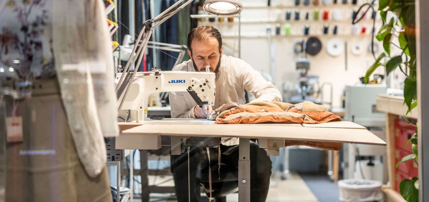 Repairable reparasjon gjenbruk symaskin