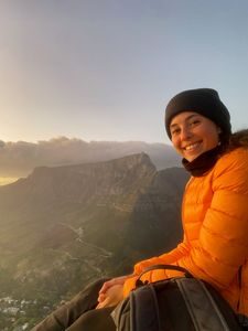 Helt til topps på Lions Head i Sør-Afrika