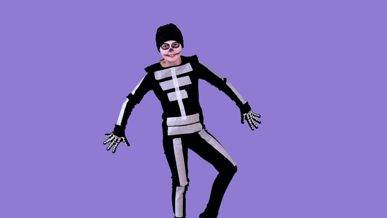 Halloweenkostymer skjelett