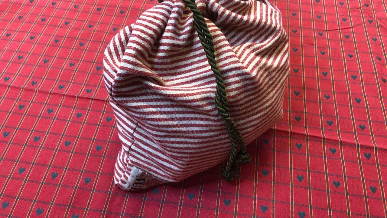 grønnere jul - gjenbrukbar gavepose