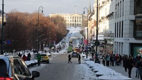 Karl Johan fra Stortinget mot Slottet