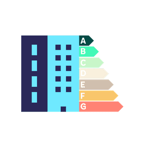 Figur av energimerking av hus